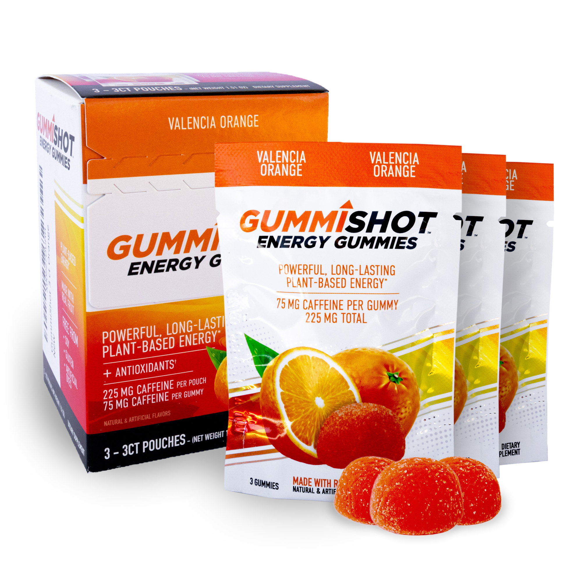 Gummies Me GummiShot Energy Gummies | Plant-Based Caffeine Chews for On-The-Go
