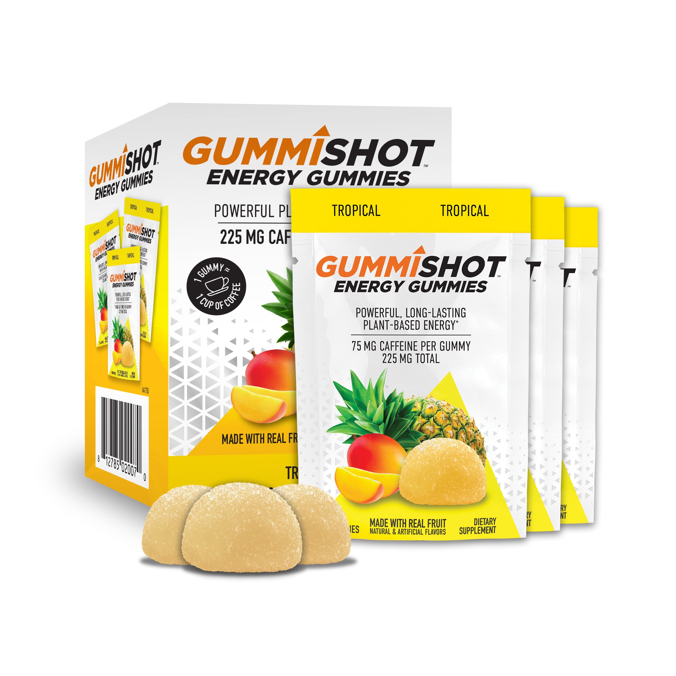 Gummies Me GummiShot Energy Gummies | Plant-Based Caffeine Chews for On-The-Go